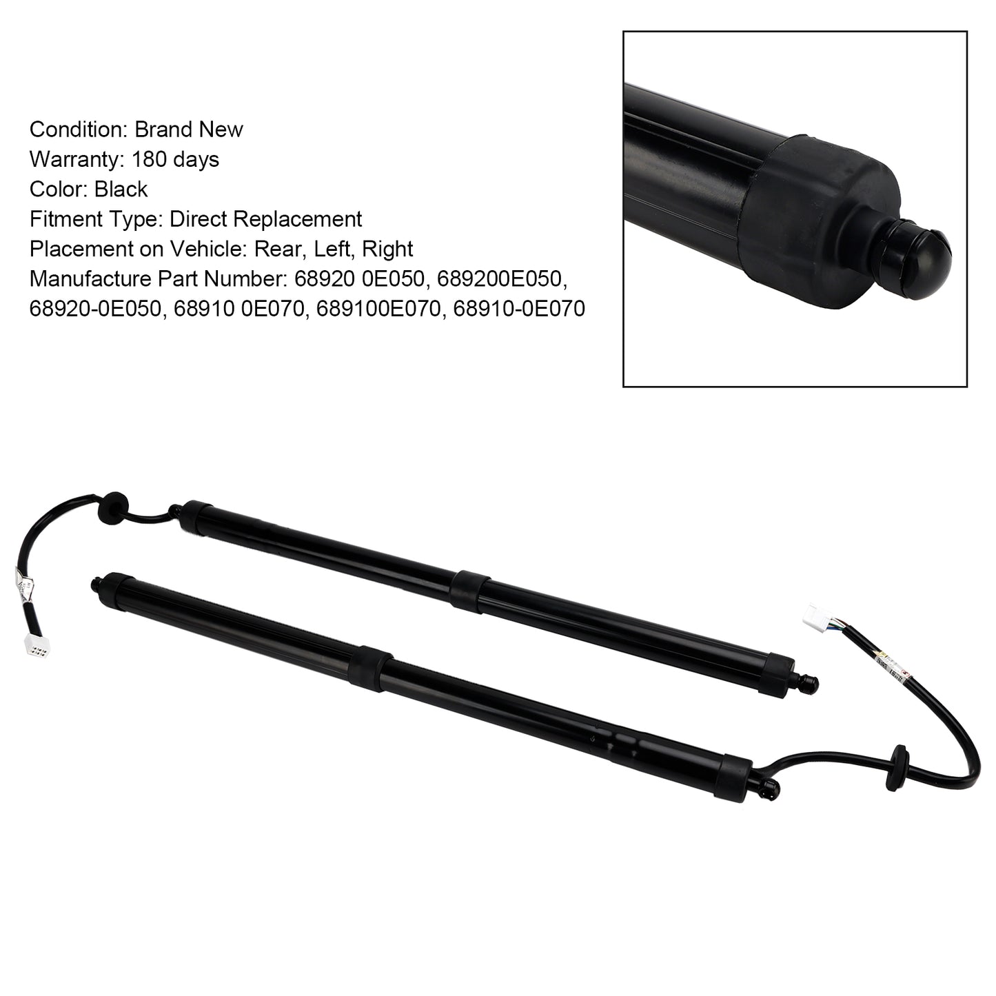 2020-2023 Toyota Highlander 2PCS Sollevatore elettrico per portellone posteriore 68910-0E070 689200E050