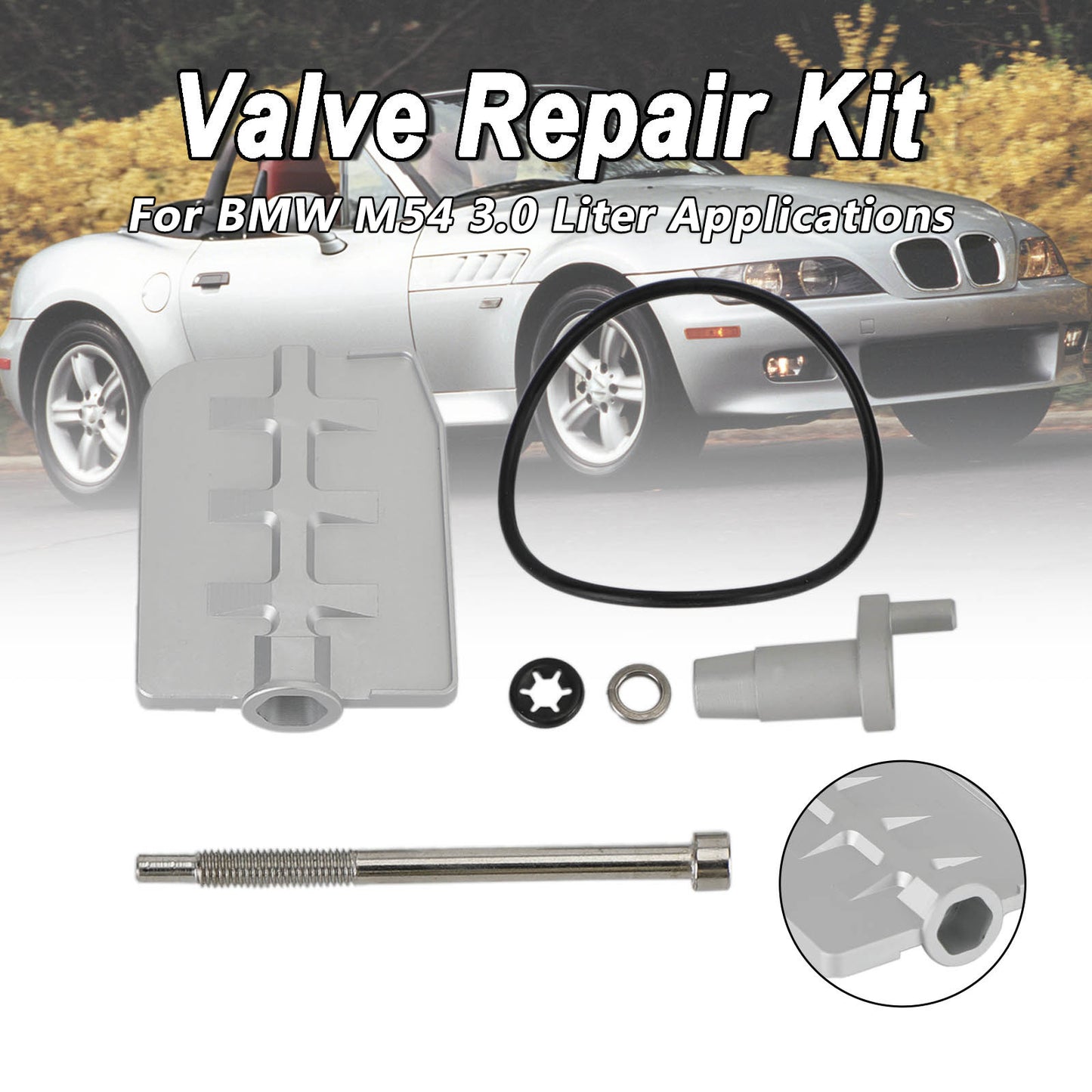 Kit di riparazione per la ricostruzione della valvola in alluminio Fit BMW DISA Fix Revisione M54 3.0 ltr