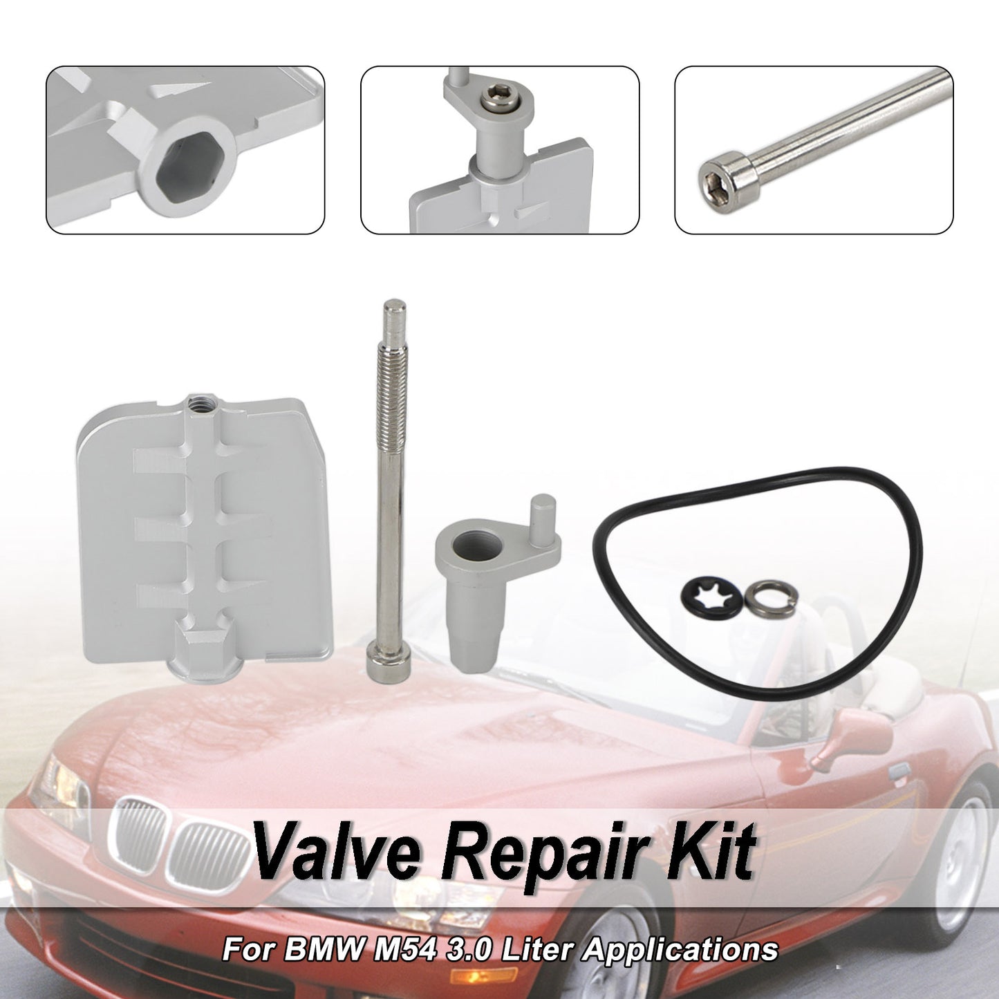 Kit di riparazione per la ricostruzione della valvola in alluminio Fit BMW DISA Fix Revisione M54 3.0 ltr
