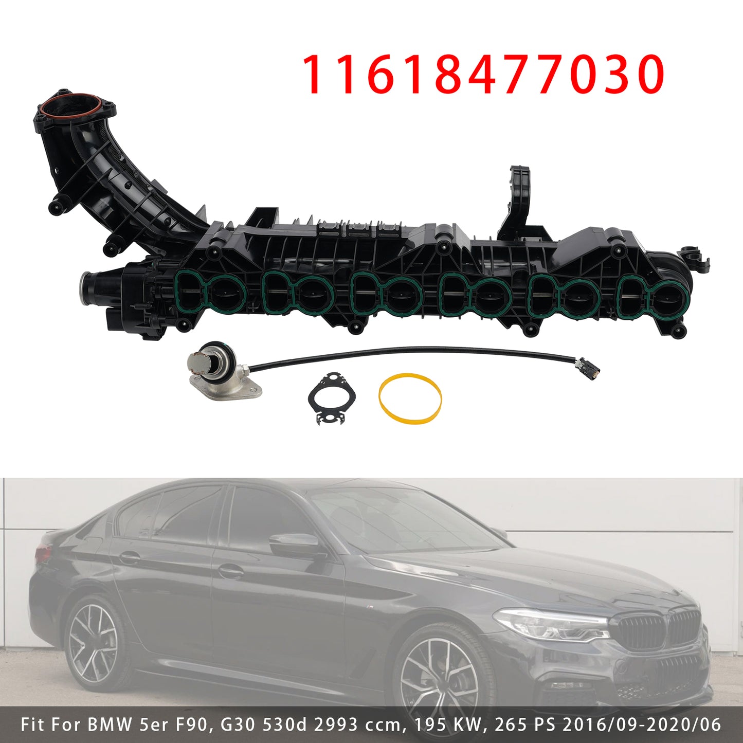 2017/06-2020/06 Per BMW Serie 6 Gran Turismo G32 630d 2993 cc, 195 kW, 265 CV Collettore di aspirazione con motore 11618477029