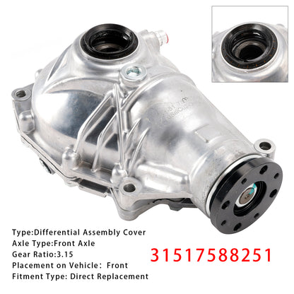 31507594314 Supporto differenziale anteriore a gas BMW 435i xDrive Gran Coupe Base 3.0L L6 2015-2016