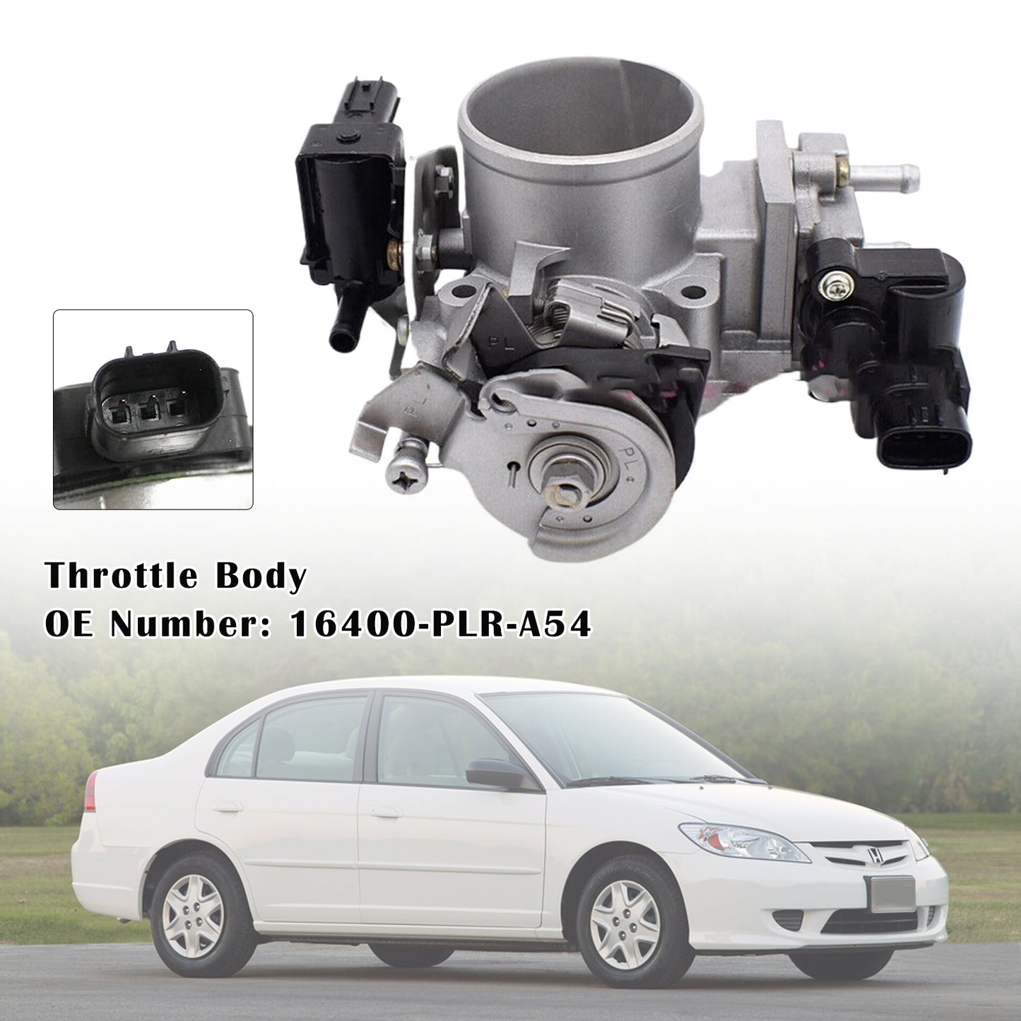 Corpo farfallato Honda Civic 4AT CVT 1.7L 2001-2005 16400-PLR-A54