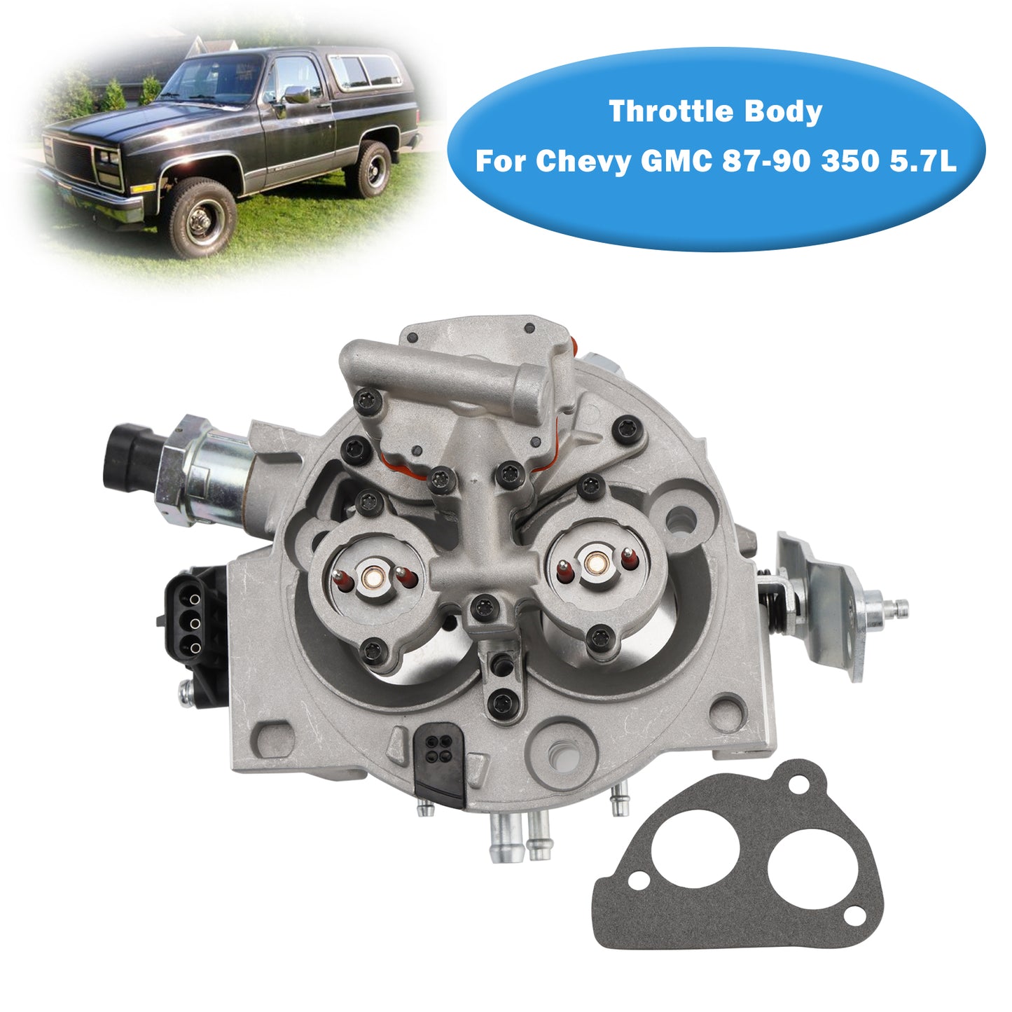Corpo farfallato TBI Chevy GMC 350 5.7L per camion Silverado Tahoe Suburban 1987-1990