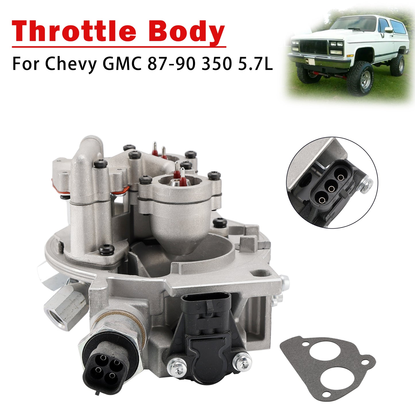 Corpo farfallato TBI Chevy GMC 350 5.7L per camion Silverado Tahoe Suburban 1987-1990