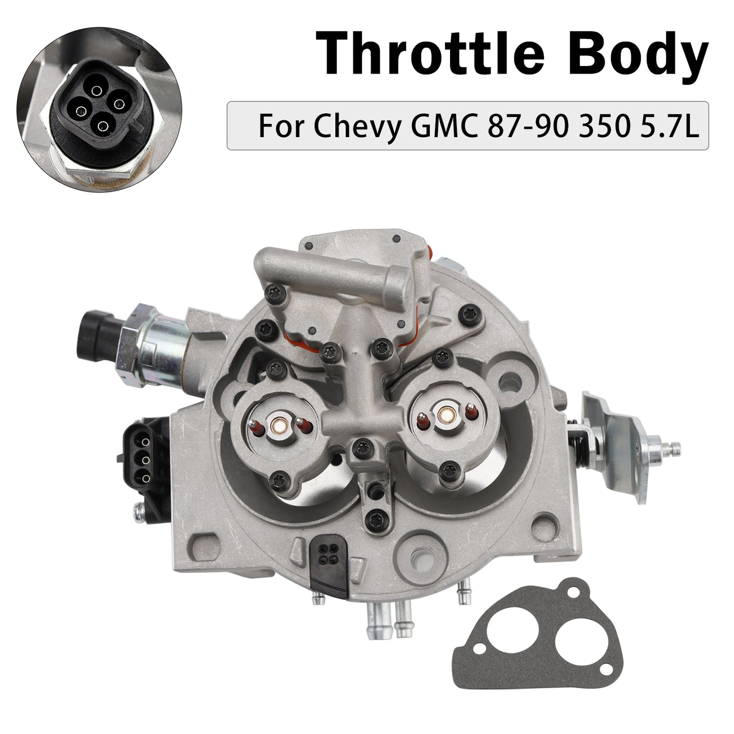 Corpo farfallato TBI Chevy GMC 350 5.7L per camion Silverado Tahoe Suburban 1987-1990