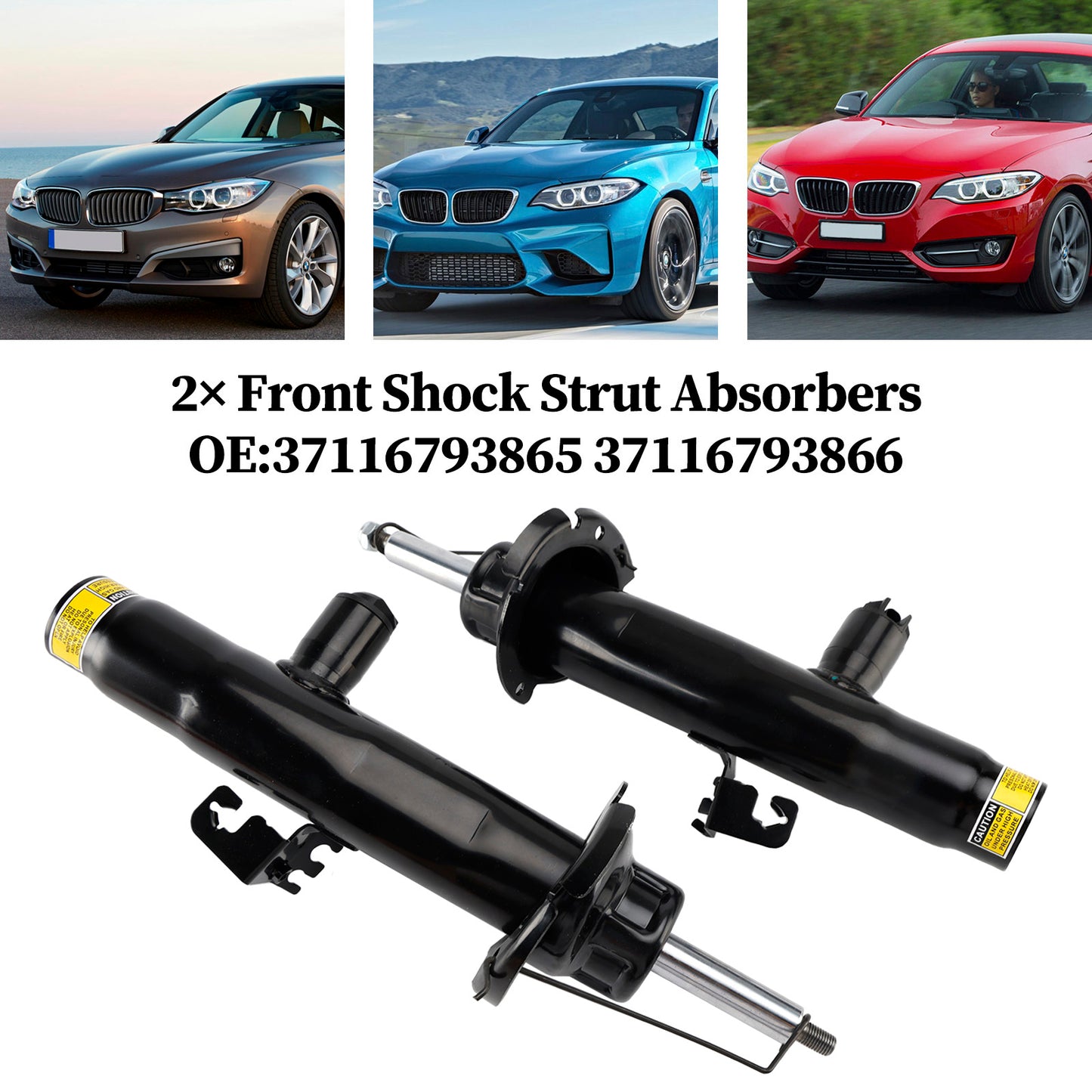 BMW 3 F30 320i 328i 37116793865 37116793866 Ammortizzatori anteriori 2 pezzi