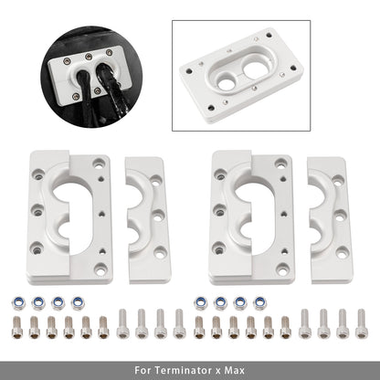 Confezione da 2 staffe di montaggio passanti in alluminio per Terminator X Max