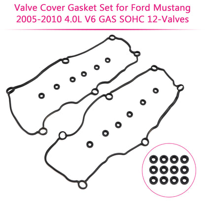 Set guarnizioni coperchio valvole Ford Mustang 4.0L V6 GAS SOHC 12 valvole 2005-2010 generico