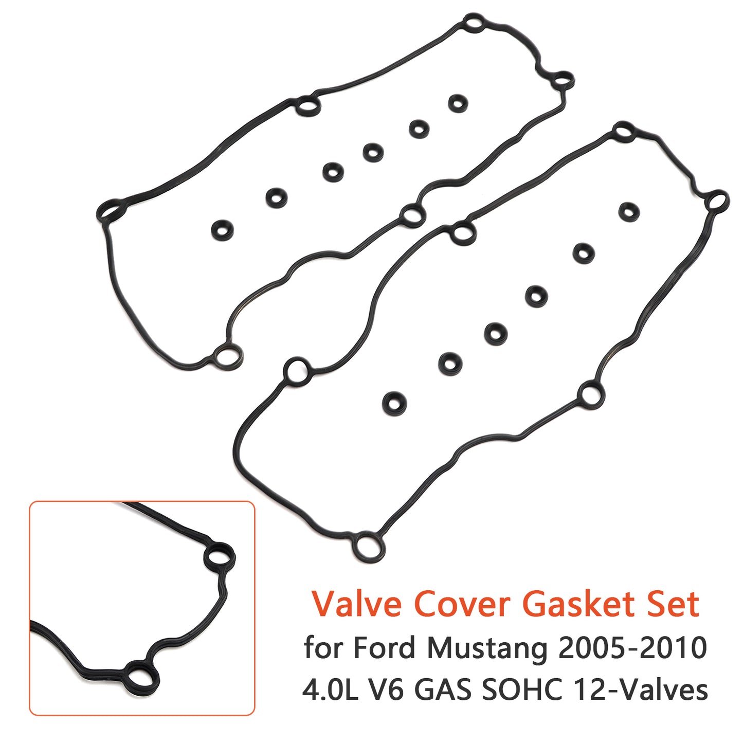 Set guarnizioni coperchio valvole Ford Mustang 4.0L V6 GAS SOHC 12 valvole 2005-2010 generico
