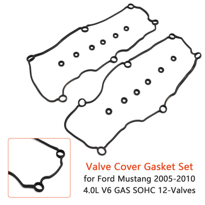 Set guarnizioni coperchio valvole Ford Mustang 4.0L V6 GAS SOHC 12 valvole 2005-2010 generico
