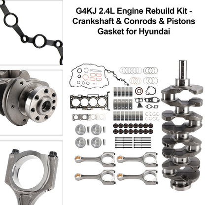 2017-2018 Hyundai Santa Fe Sport 4 porte 2.4L G4KJ 2.4L Motore Ricostruzione pistoni Guarnizione Kit revisione