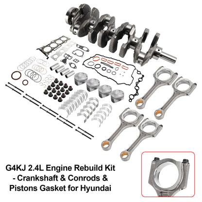 2014-2019 Kia Sportage Hyundai Tucson 4-Door 2.4L G4KJ 2.4L Motore Ricostruzione Pistoni Guarnizione Kit Revisione