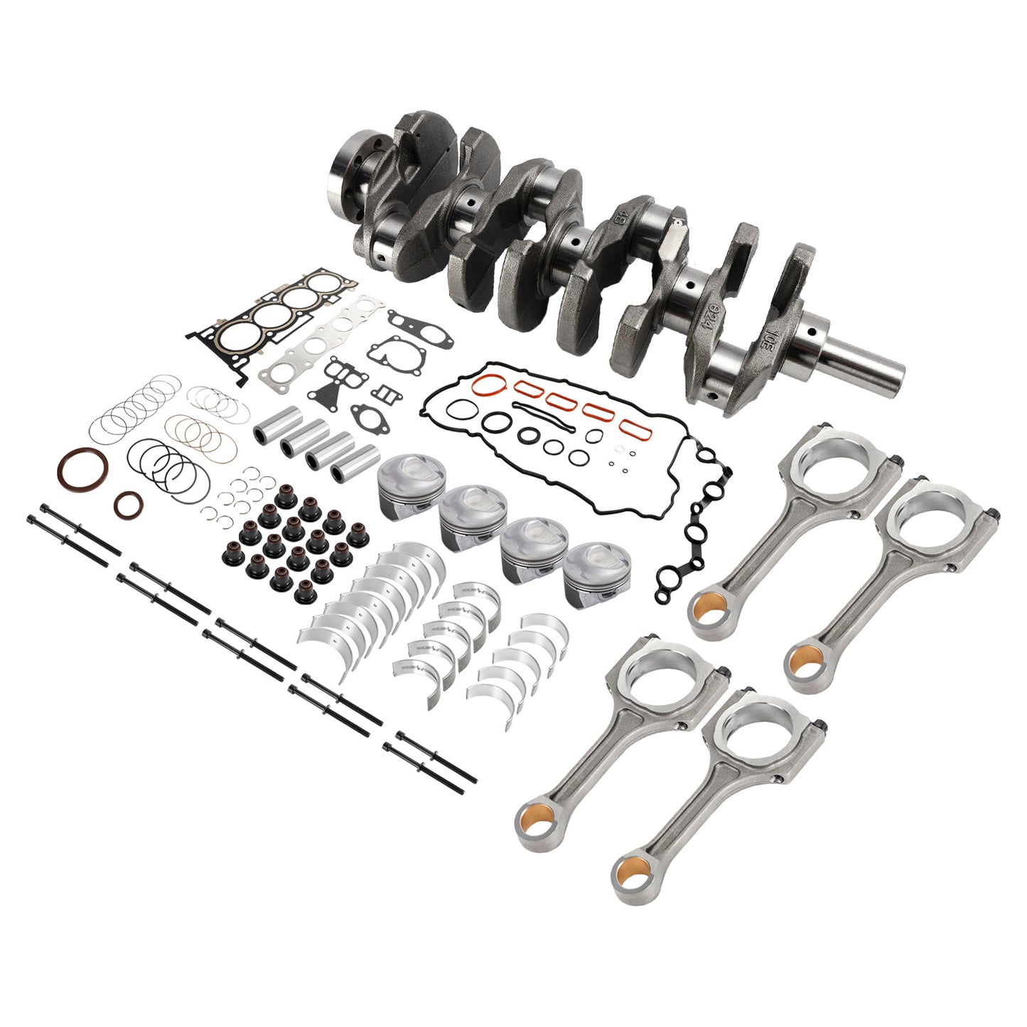 2017-2018 Hyundai Santa Fe Sport 4 porte 2.4L G4KJ 2.4L Motore Ricostruzione pistoni Guarnizione Kit revisione