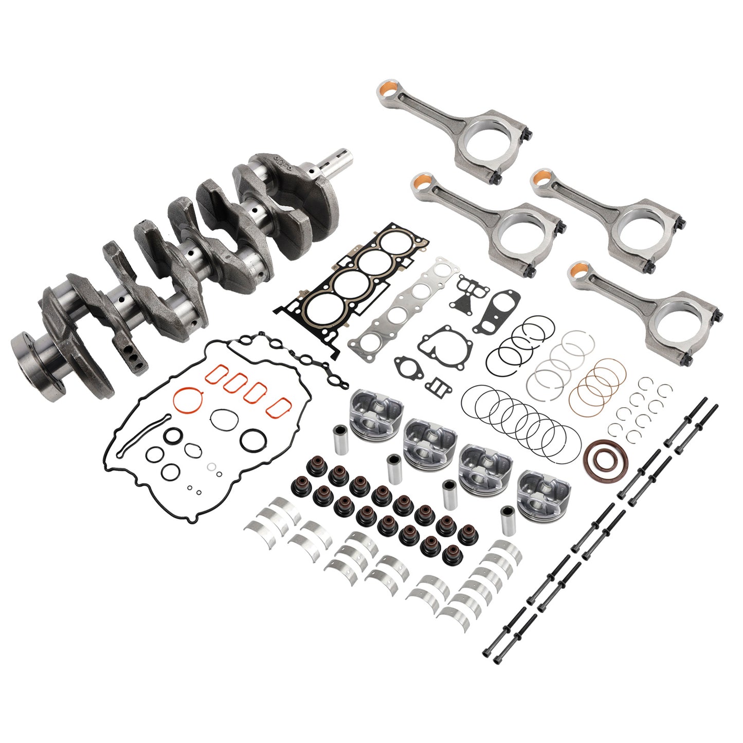 2017-2018 Hyundai Santa Fe Sport 4 porte 2.4L G4KJ 2.4L Motore Ricostruzione pistoni Guarnizione Kit revisione