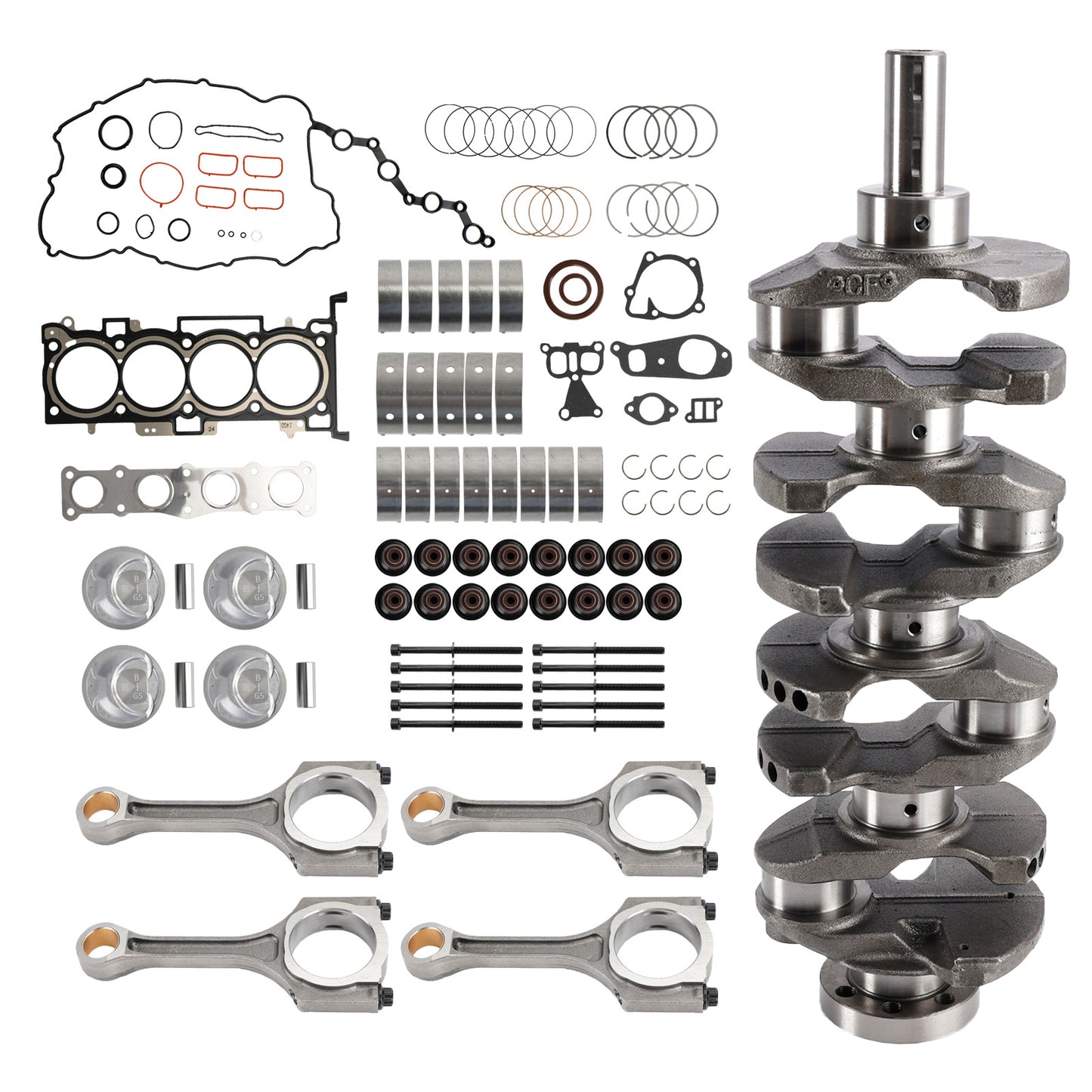 2014-2019 Kia Sportage Hyundai Tucson 4-Door 2.4L G4KJ 2.4L Motore Ricostruzione Pistoni Guarnizione Kit Revisione