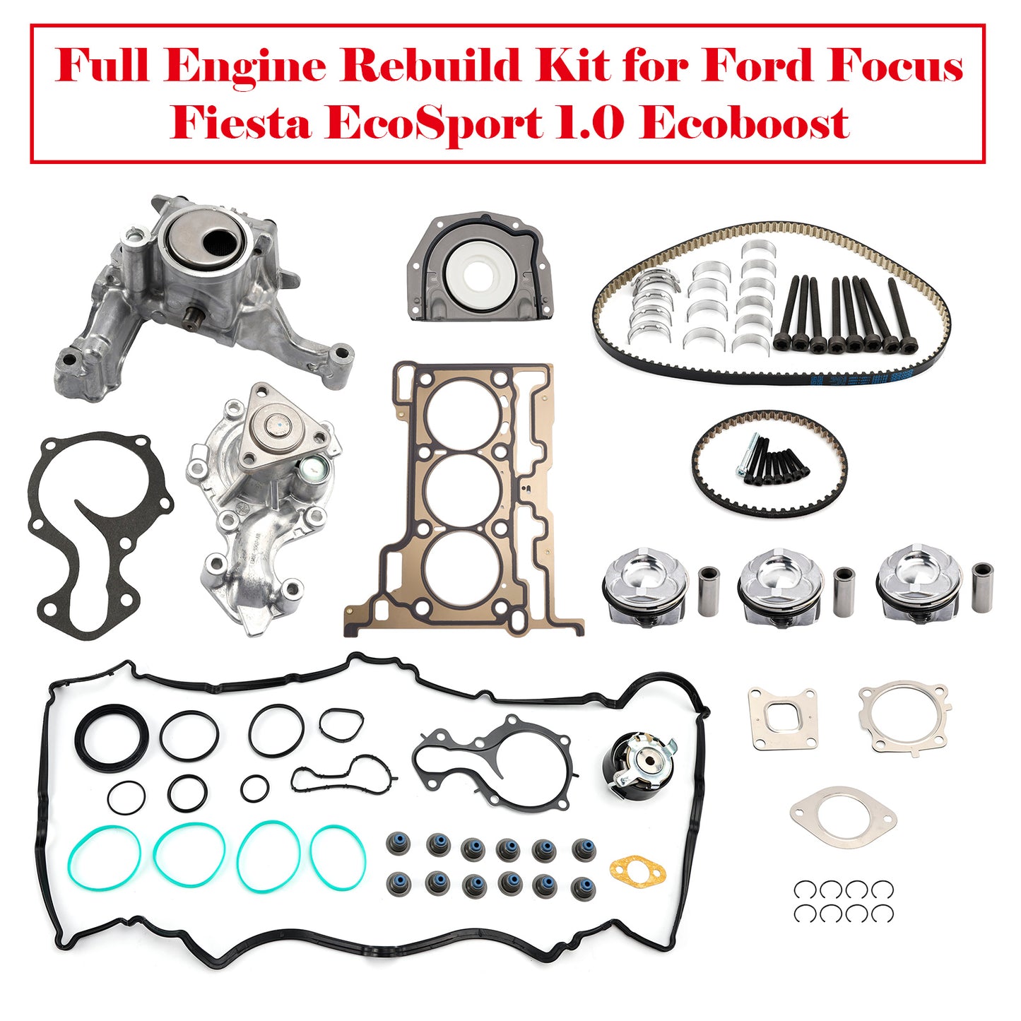 Kit completo di revisione motore Ford Focus Fiesta EcoSport 1.0 Ecoboost