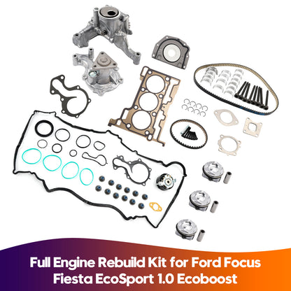 Kit completo di revisione motore Ford Focus Fiesta EcoSport 1.0 Ecoboost