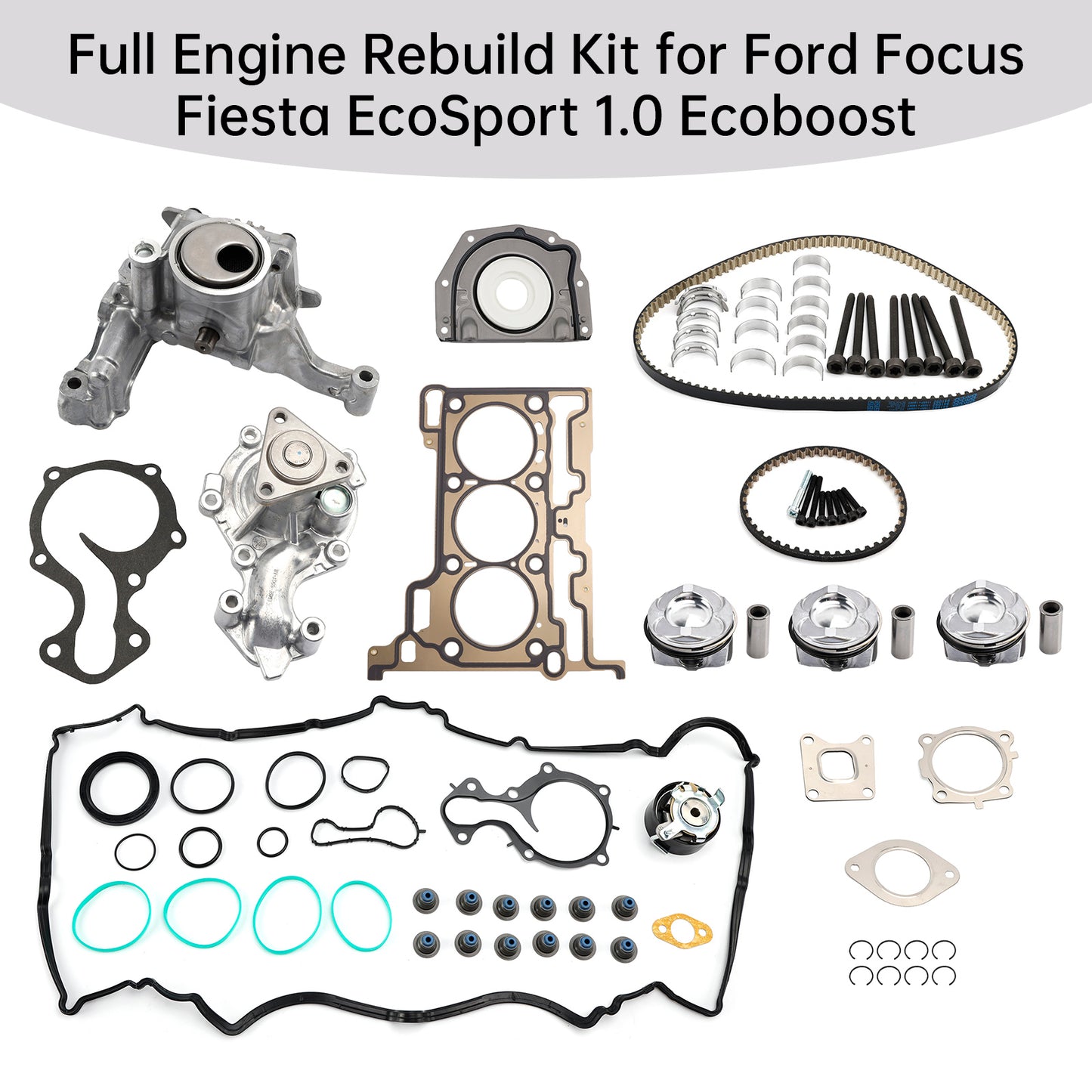 Kit completo di revisione motore Ford Focus Fiesta EcoSport 1.0 Ecoboost