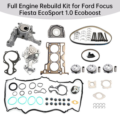 Kit completo di revisione motore Ford Focus Fiesta EcoSport 1.0 Ecoboost