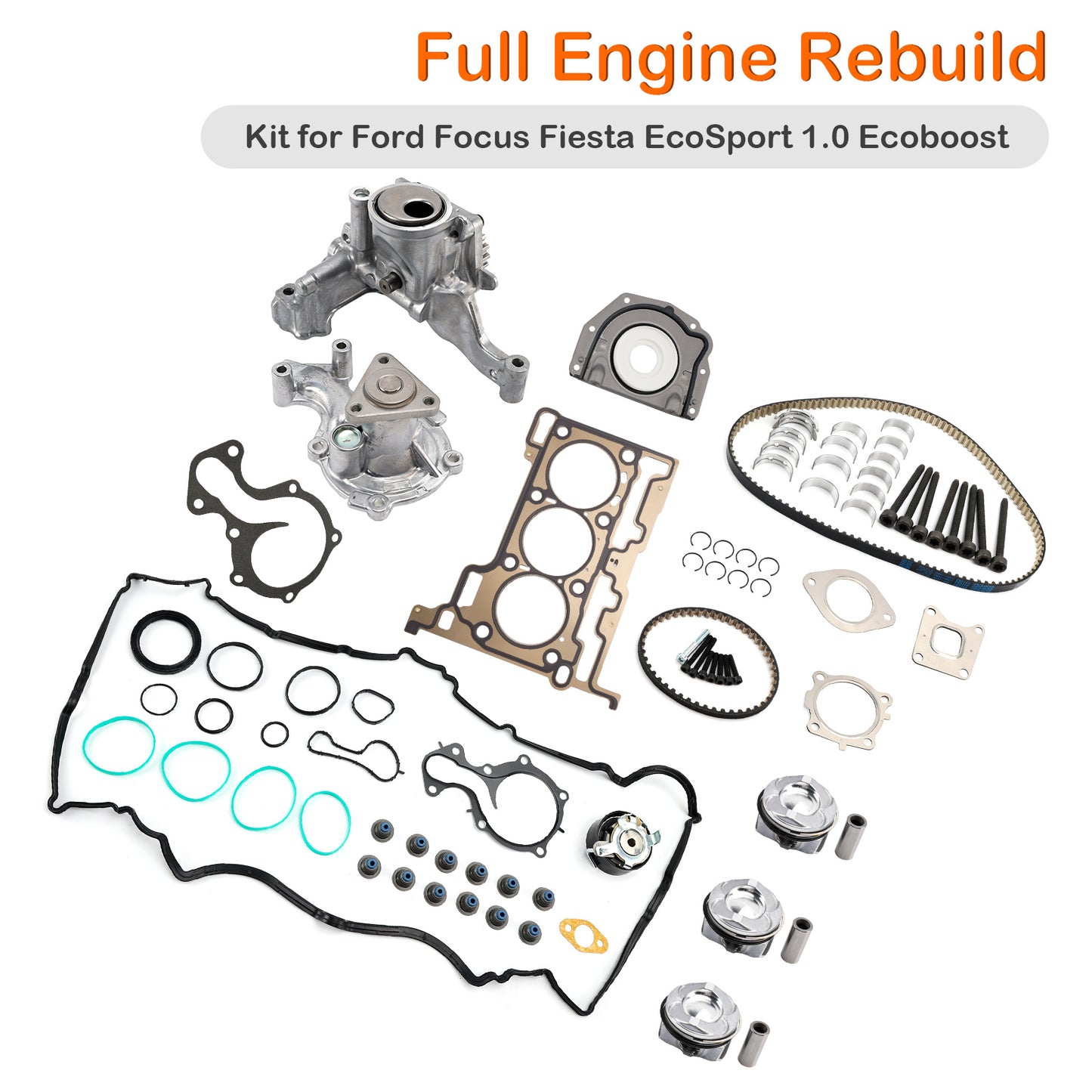 Kit completo di revisione motore Ford Focus Fiesta EcoSport 1.0 Ecoboost