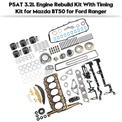 Kit di ricostruzione motore P5AT 3.2L con kit di fasatura per Mazda BT50 per Ford Ranger
