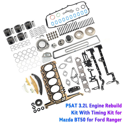 Kit di ricostruzione motore P5AT 3.2L con kit di fasatura per Mazda BT50 per Ford Ranger