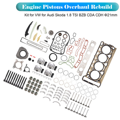 Kit di revisione e ricostruzione pistoni motore SKODA Superb TSI BZB CDAA CDAB 2008-2011 1.8 06H107065CP 06H109509Q