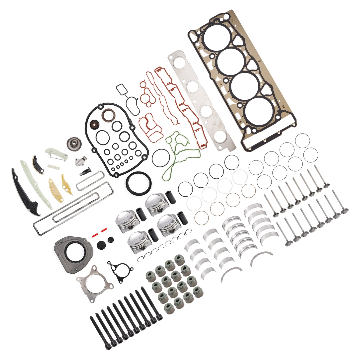 Kit di revisione e ricostruzione dei pistoni del motore AUDI A5 1.8 TFSI CDHB 2008-2011 06H107065CP 06H109509Q