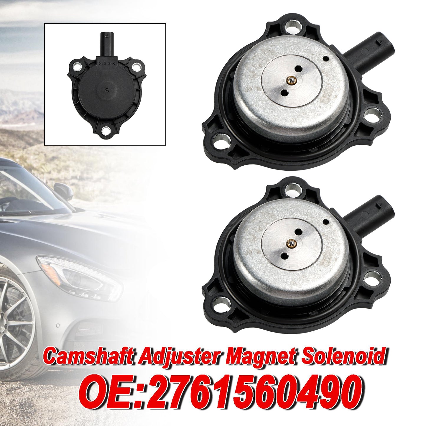 Solenoide magnete regolatore albero a camme 2PC per Mercedes-Benz CE CL CLS G 2761560490