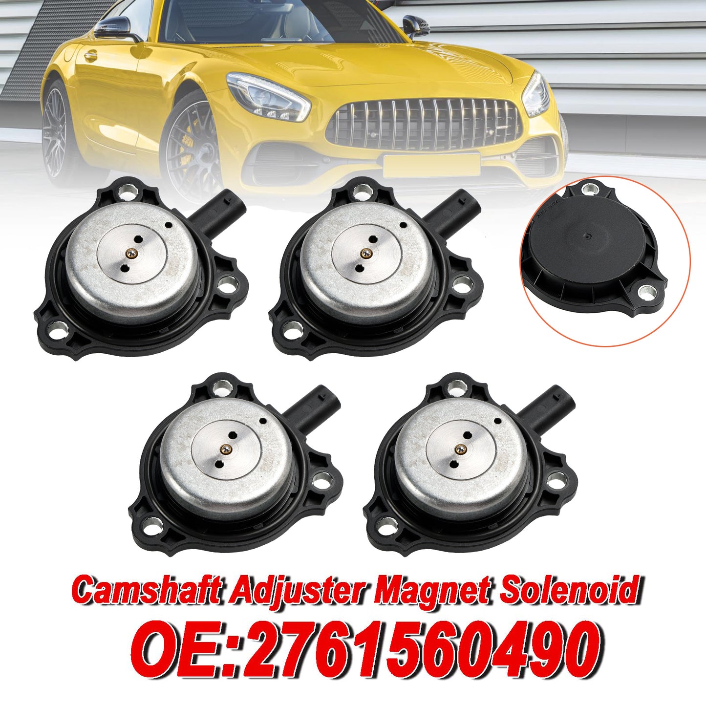 2013-2017 Benz SL550 C300 E400 G63 SL63 AMG 4 PC regolatore albero a camme magnete solenoide 2761560490