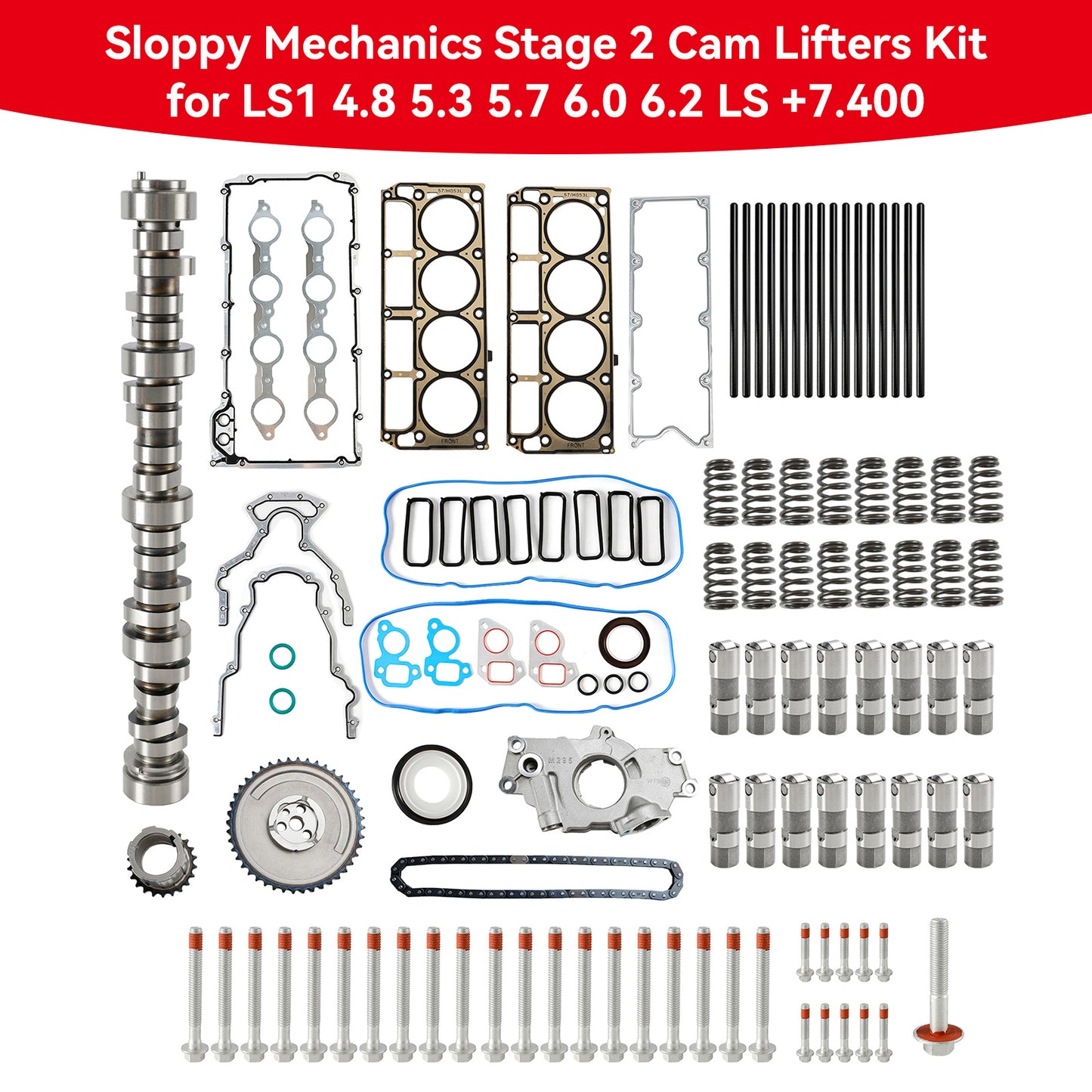 Kit di sollevamento camme Sloppy Mechanics Stage 2 per camion/SUV 4.8L V-8 1999-2012
