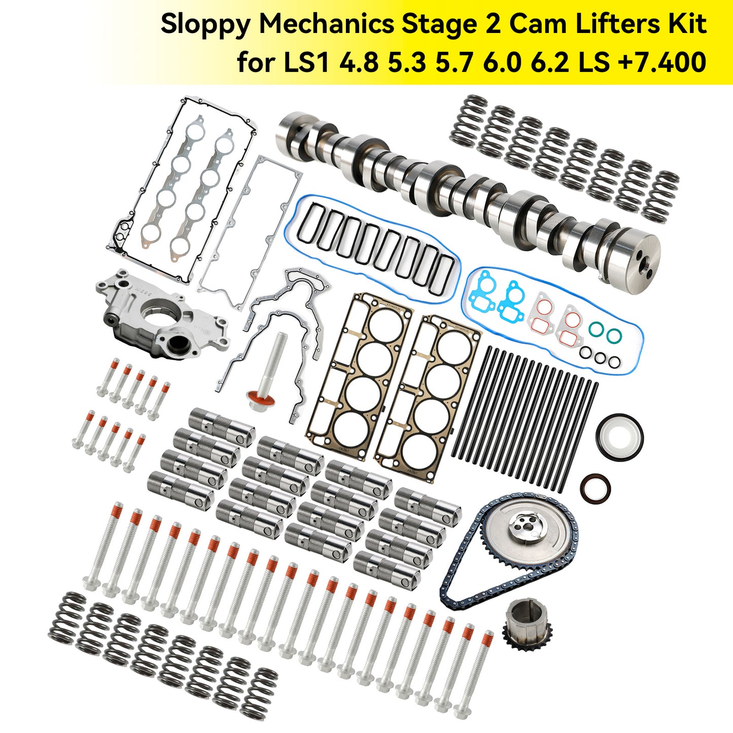 Kit di sollevamento camme Sloppy Mechanics Stage 2 per camion/SUV 4.8L V-8 1999-2012