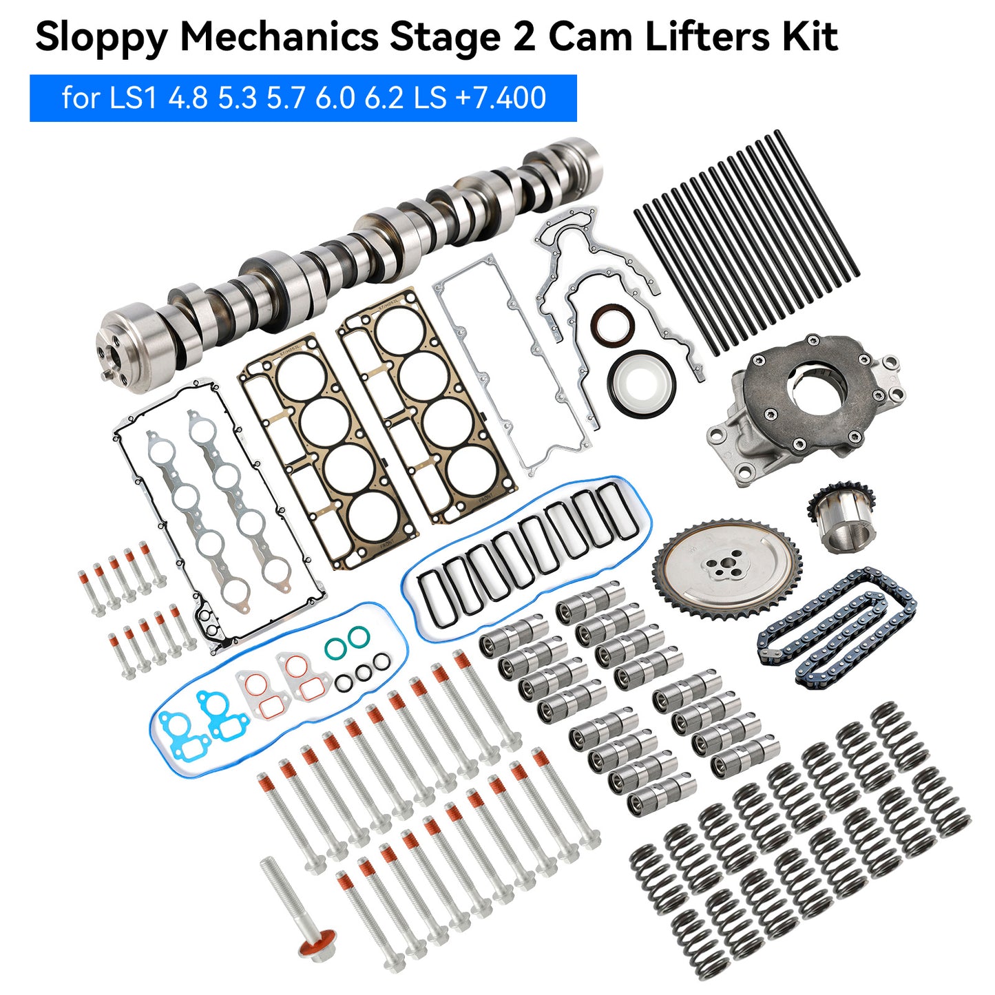 Kit di sollevamento camme Sloppy Mechanics Stage 2 per camion/SUV 4.8L V-8 1999-2012