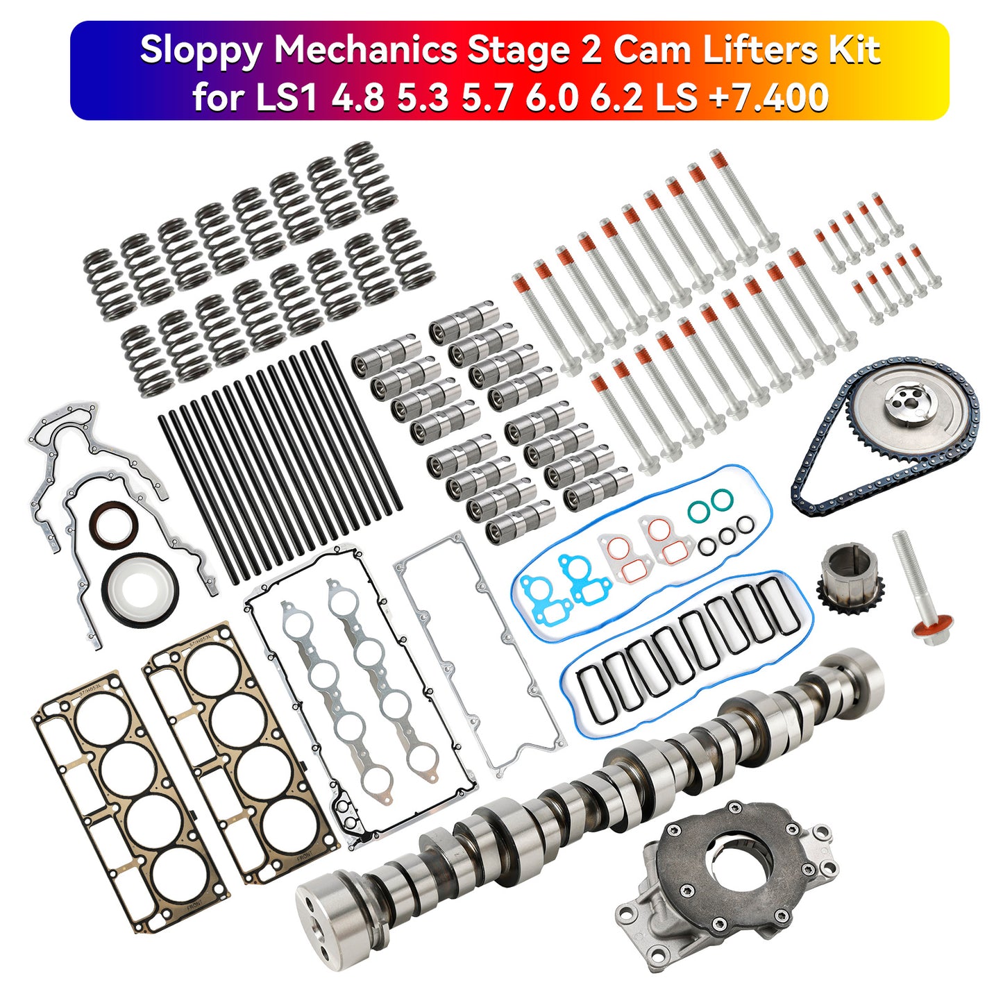 Kit di sollevamento camme Sloppy Mechanics Stage 2 per camion/SUV 4.8L V-8 1999-2012