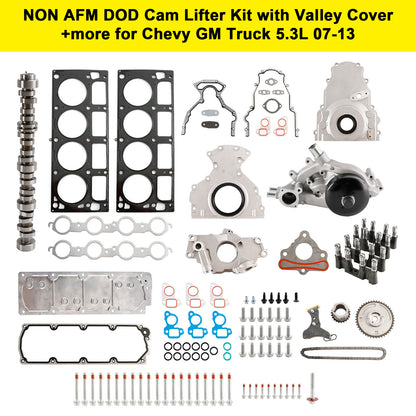 Kit di sollevamento camme DOD per CHEVROLET AVALANCHE 5.3L 5328CC 325CID V8 OHV NON AFM 2007-2009 con coperchio della valle 12646386 12499225