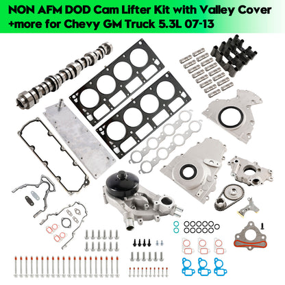 Kit di sollevamento camme DOD per CHEVROLET SILVERADO 1500 CLASSIC 2007 5.3L 5328CC 325CID V8 ELETTRICO/GAS OHV NON AFM con coperchio della valle 12646386 12499225