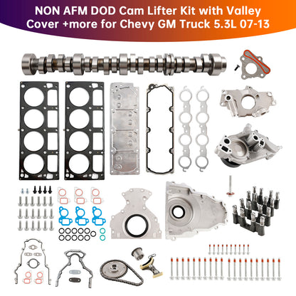 Kit sollevatore camma DOD GMC ENVOY 5.3L 5328CC 325CID V8 OHV NON AFM 2005-2009 con coperchio valle 12646386 12499225