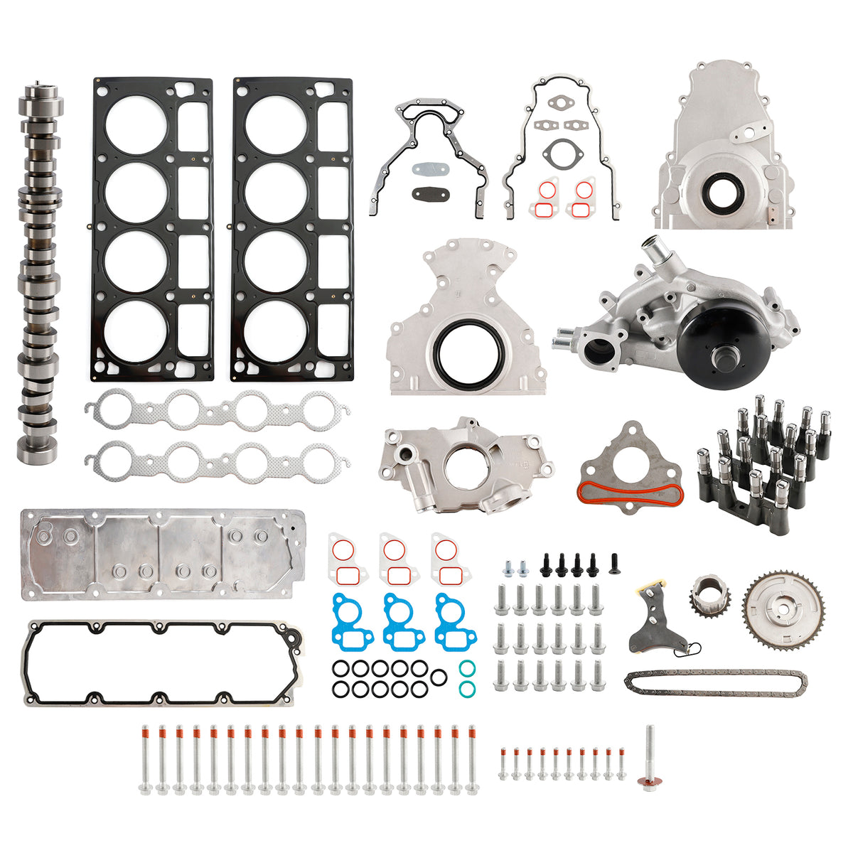Kit sollevatore camma DOD GMC YUKON XL 1500 5.3L 5328CC 325CID V8 FLEX OHV NON AFM 2007-2013 con coperchio valle 12646386 12499225