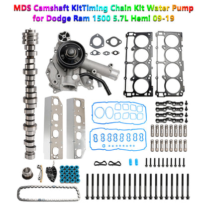 Kit albero a camme MDS per motore Ram 1500 5.7L 2011-2019, kit catena di distribuzione, pompa dell'acqua 53021726AE 68060714AA