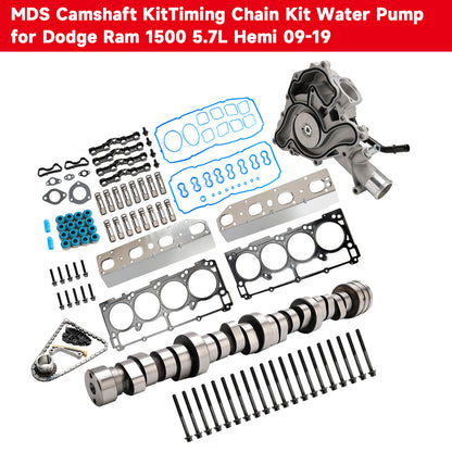 Kit albero a camme MDS per motore Ram 1500 5.7L 2011-2019, kit catena di distribuzione, pompa dell'acqua 53021726AE 68060714AA