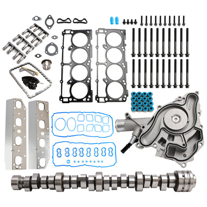 Kit albero a camme MDS per motore Dodge Ram 1500 5.7L 2009-2010, kit catena di distribuzione, pompa dell'acqua 53021726AE 68060714AA