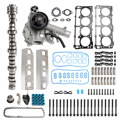 Kit albero a camme MDS per motore Ram 1500 5.7L 2011-2019, kit catena di distribuzione, pompa dell'acqua 53021726AE 68060714AA