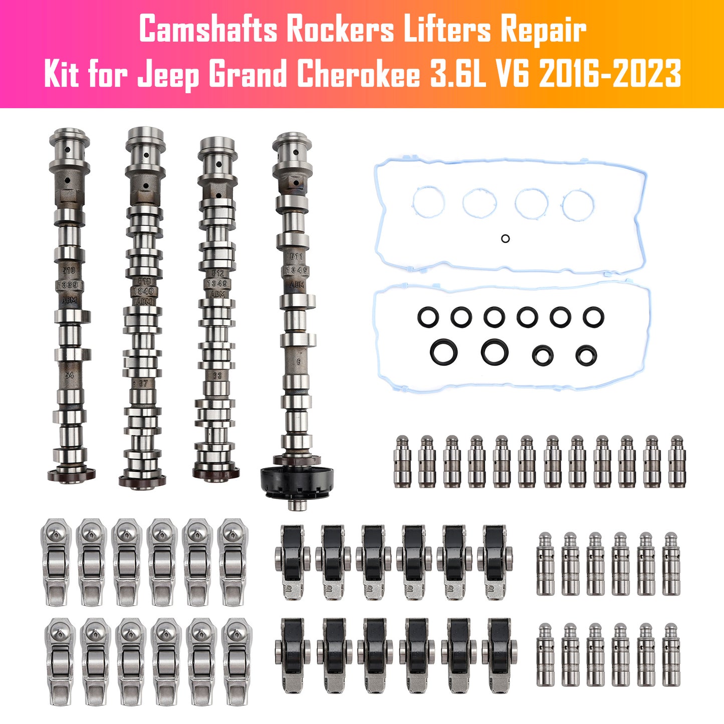 Kit di riparazione per bilancieri, punterie e alberi a camme Chrysler Pacifica 3.6L V6 2017-2023