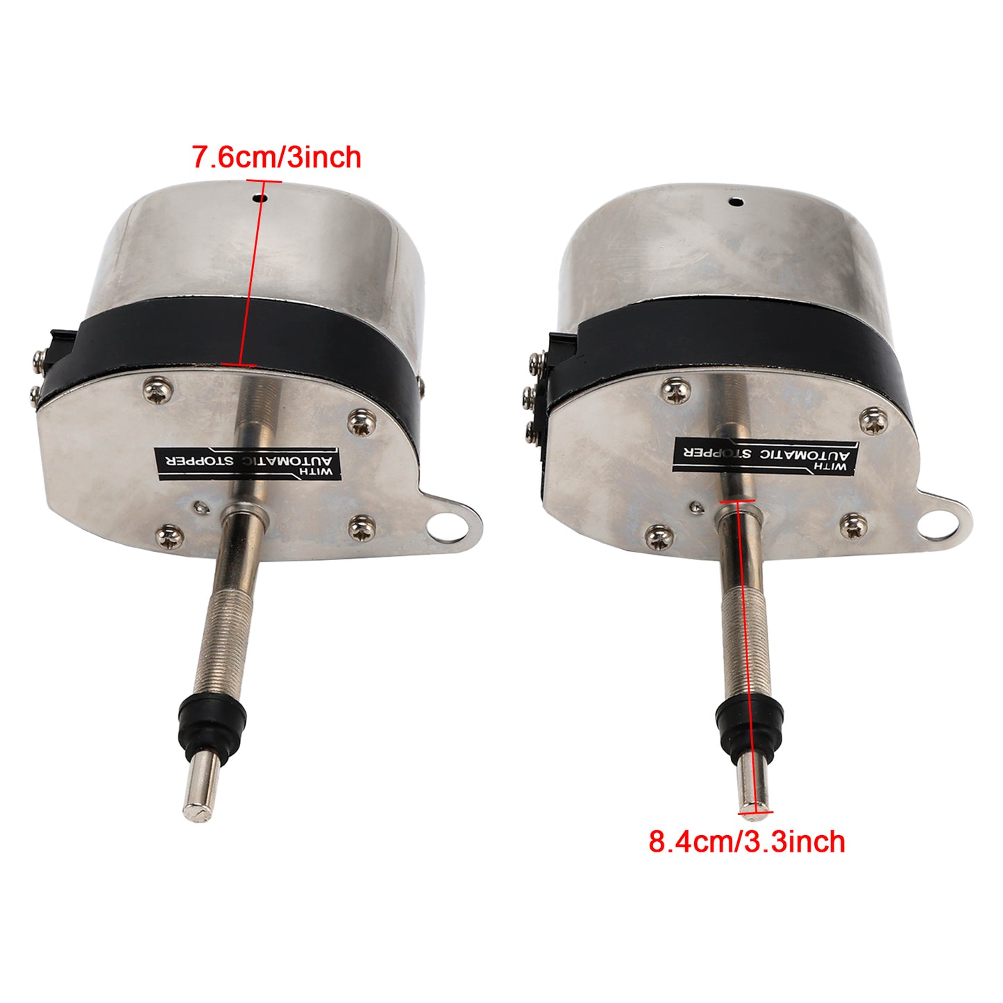 Coppia di motorini tergicristallo in acciaio inox Hot Street Rod per Jeep per Ford
