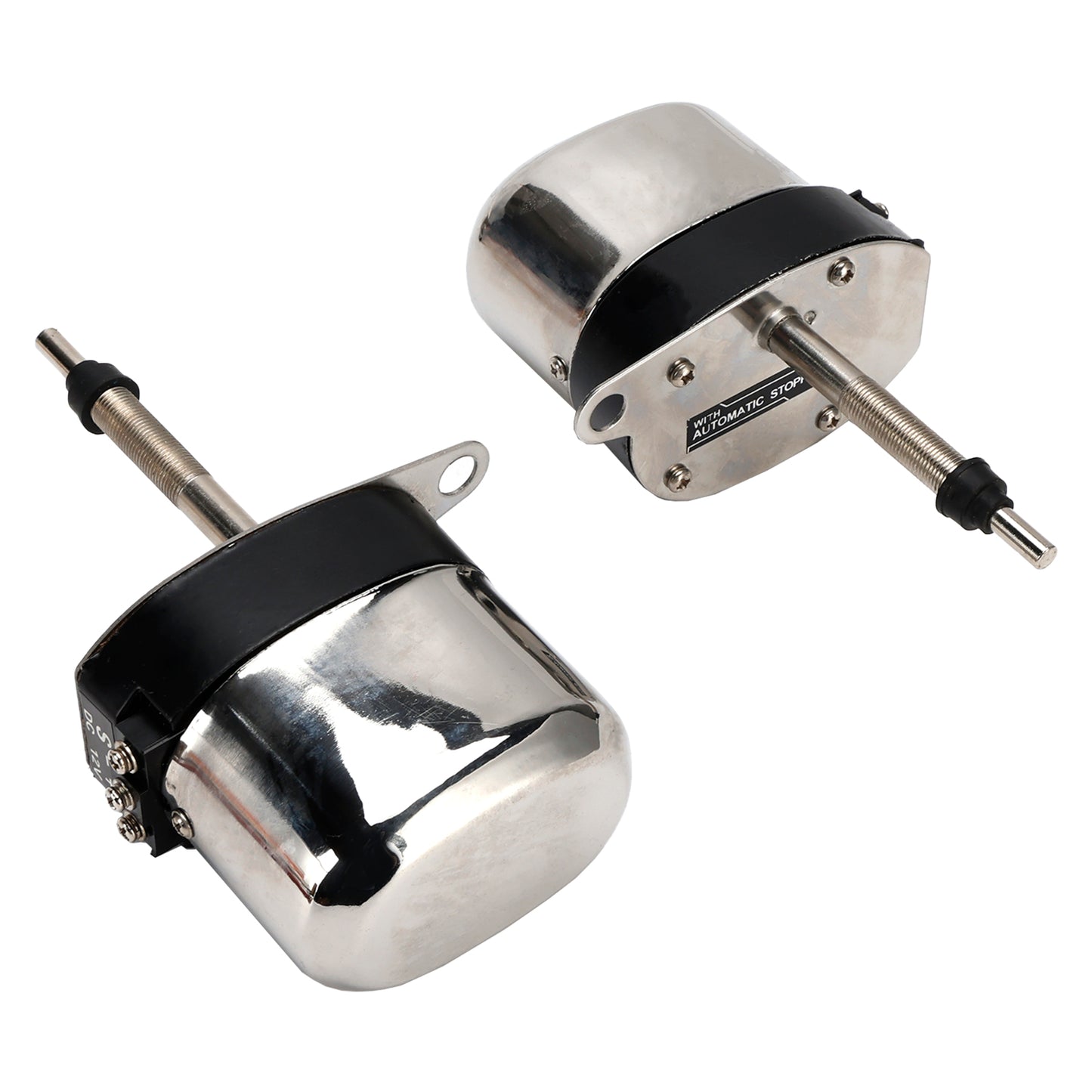 Coppia di motorini tergicristallo in acciaio inox Hot Street Rod per Jeep per Ford