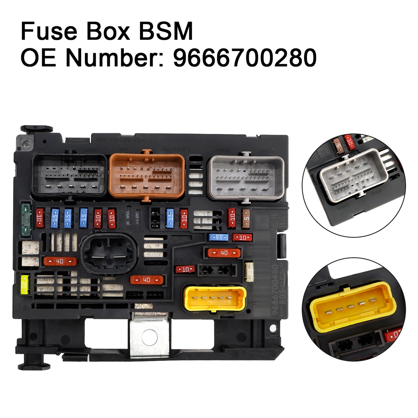 Scatola fusibili Citroen Berlingo C4 C8 Peugeot Partner 307 2008-2019 BSM 9666700280