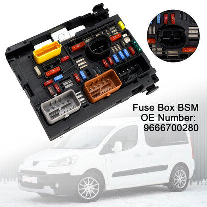 Scatola fusibili Citroen Berlingo C4 C8 Peugeot Partner 307 2008-2019 BSM 9666700280