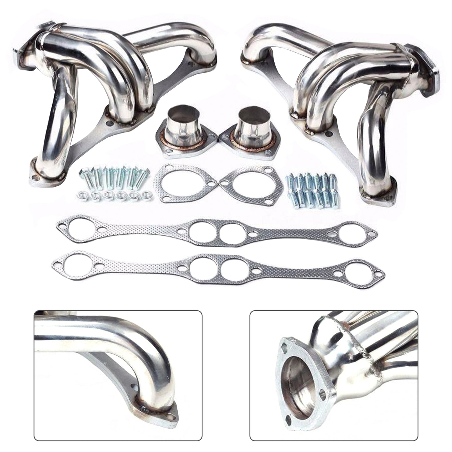 Collettore di scarico adatto per Chevy Small Block SB V8 262 265 283 305 327 350 400