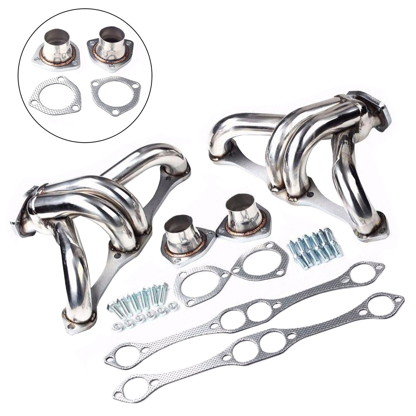 Collettore di scarico adatto per Chevy Small Block SB V8 262 265 283 305 327 350 400
