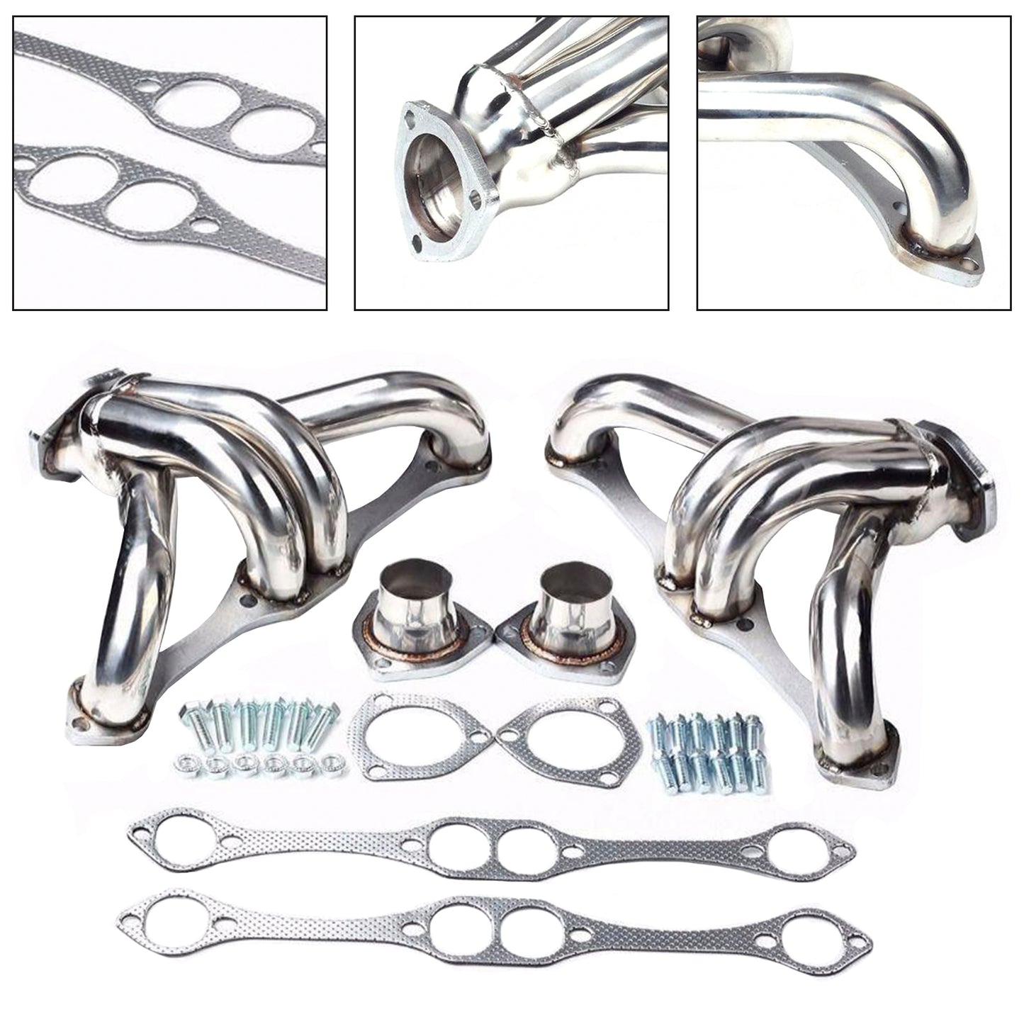 Collettore di scarico adatto per Chevy Small Block SB V8 262 265 283 305 327 350 400